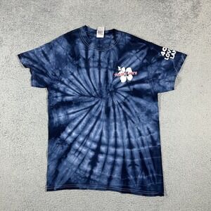 Trader Joe's Employee T-Shirt Tie Dye Hibiscus Flower Graphic Work Size S  #3234